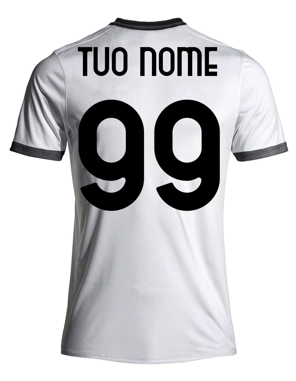 ZeroPlayer Maglia Bianconeri Personalizzata con Nome e Numero di Dusan