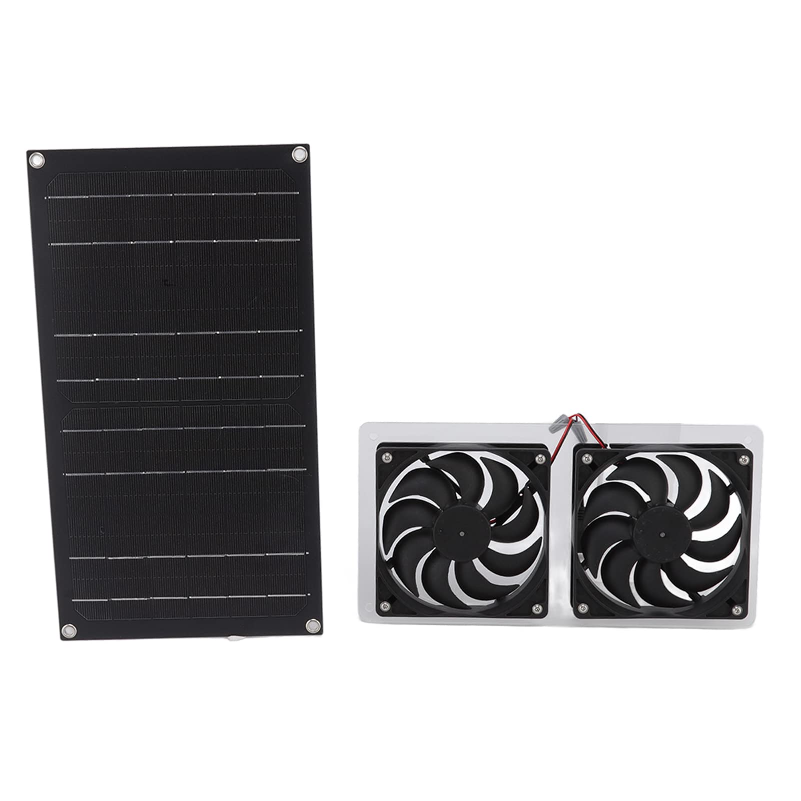 Pannello Solare da 100 W con Ventola Ad Energia Solare Kit Ventola Senza Spazzola per Cuccia, Serra, Progetto di Ventilazione di Raffreddamento Fai-da-te