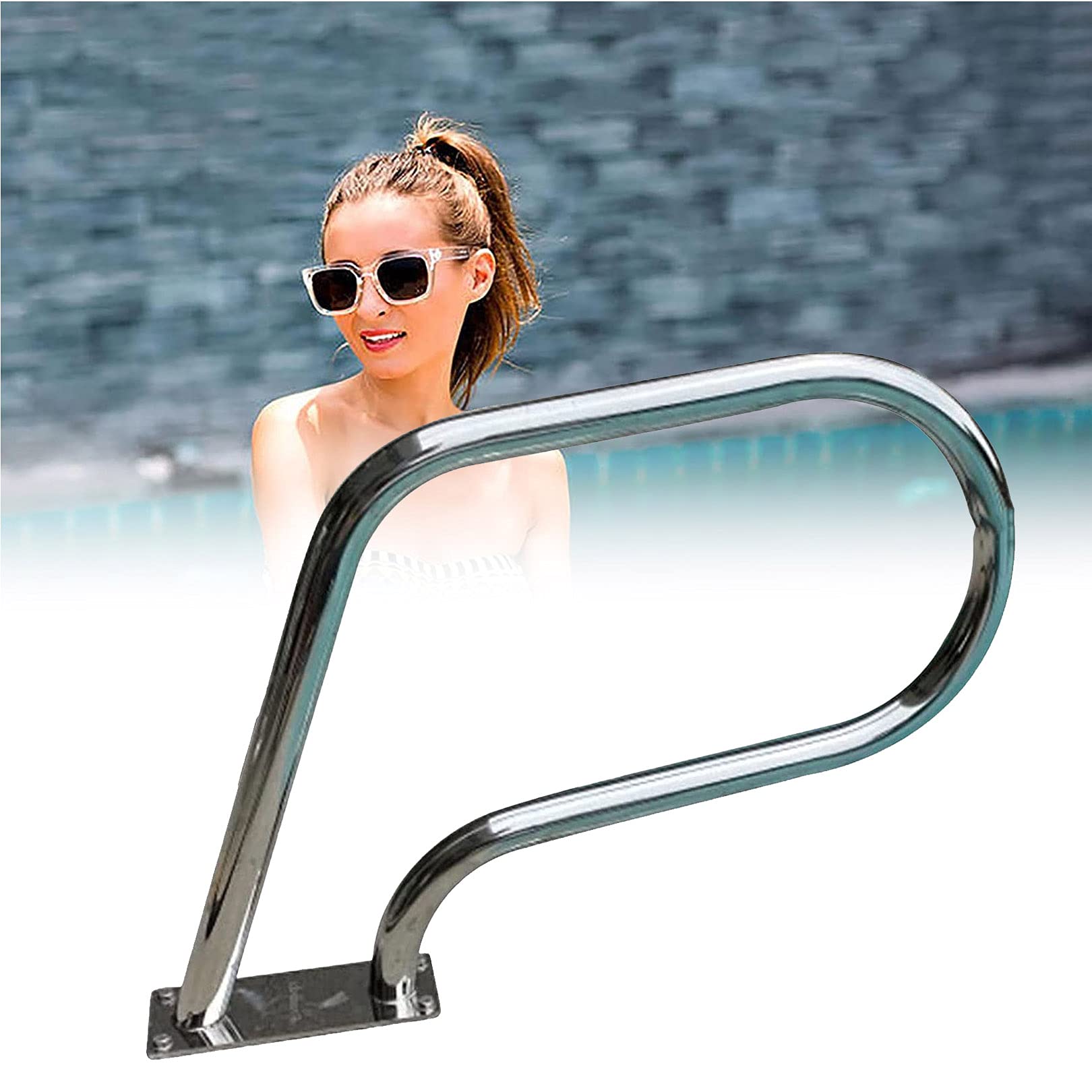 Rampe de piscine pour bassin creusé intérieur et extérieur 1PCS