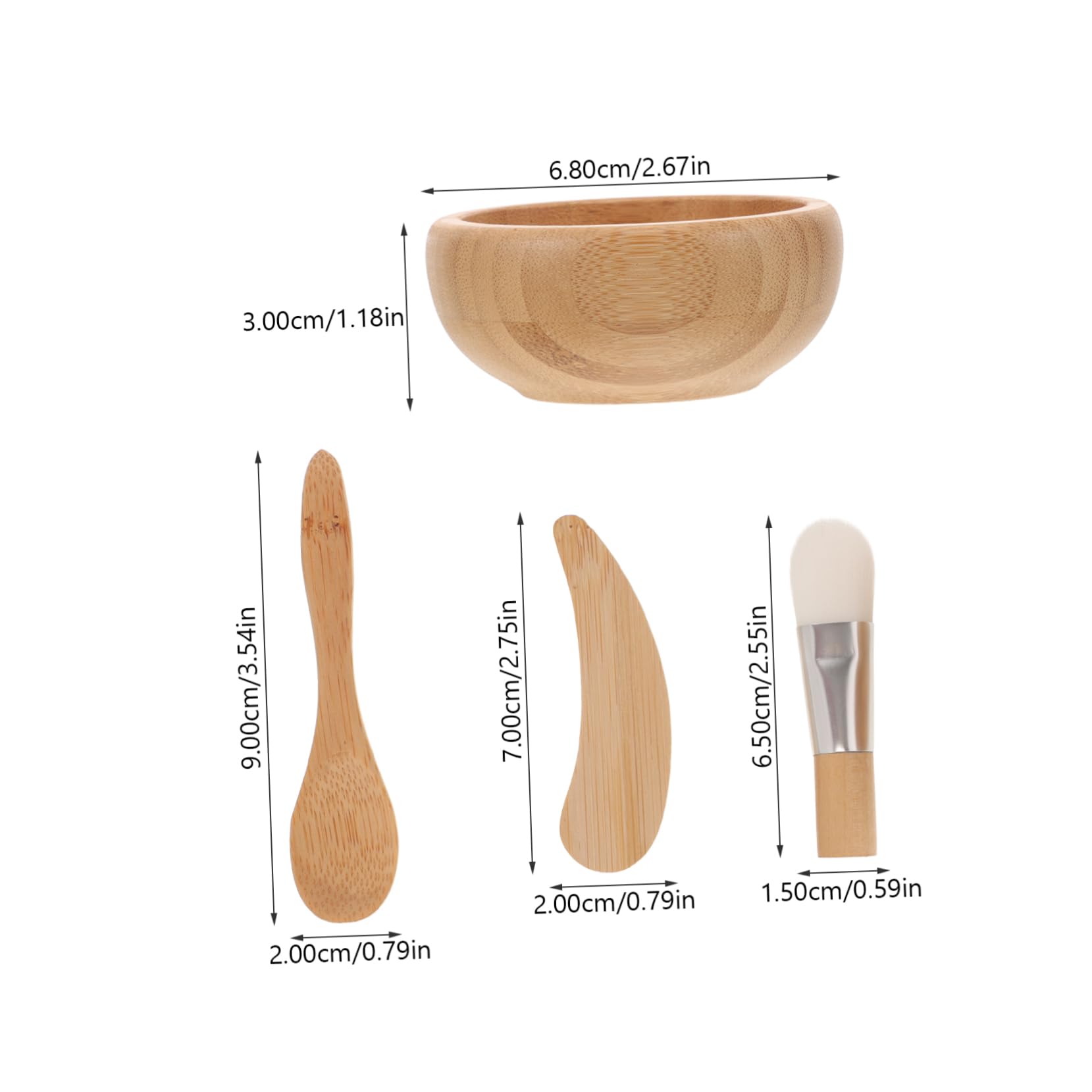 OSOLADY Facial Mask Bowl Brush Set Diy Mask Mixing Bowl 1 Set Beauty Accessory Kit