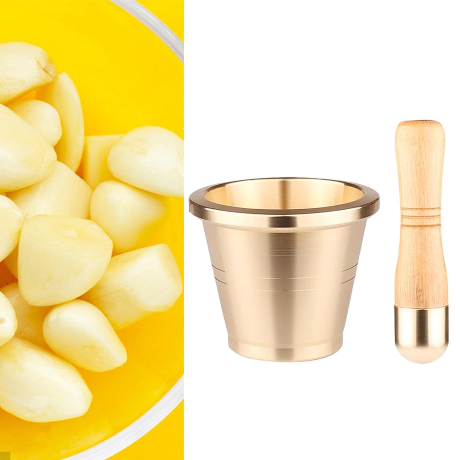Juego de trituradora de cocina, cuenco multiusos para moler, moler sin esfuerzo, mezclar especias, picar y frutos secos en el hogar (mediano)