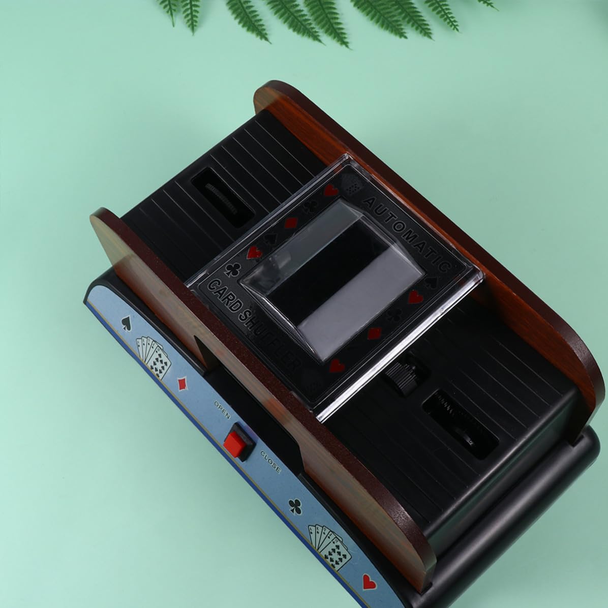 Mélangeur Automatique de Cartes à Jouer Électrique, Bois et Plastique