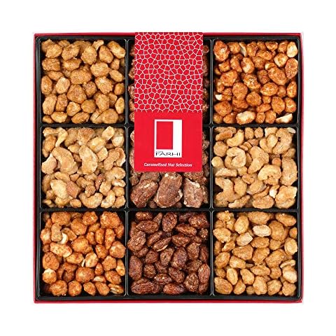 Rita Farhi Roasted & Caramelised Mixed Nut Selection Luxury Gift Box, 940 g. Cashews, Peanuts, Pecans, Almond Nuts. Honey, Roasted, Salted & Chilli Flavour| Healthy Gourmet Food, Vegetarian, Kosher Cover