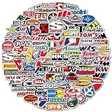 ステッカー 100枚入り Rinimie ステッカー シールパック グッズシール 防水デカール タイドブランド デカール おしゃれ パソコン スノボ スケートボード 荷物 スーツケース ギター 水筒 スマホケース スケボー カー 自転車 バイク ヘルメットなど用に適用 装飾 日記 文房具 誕生日 プレゼント