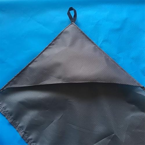 Miniatura 4 de Manta de playa libre de arena, de 82 x 79 pulgadas, resistente al agua y a la arena, suave 70D Ripstop nailon con bolsillo de picnic con 4 estacas