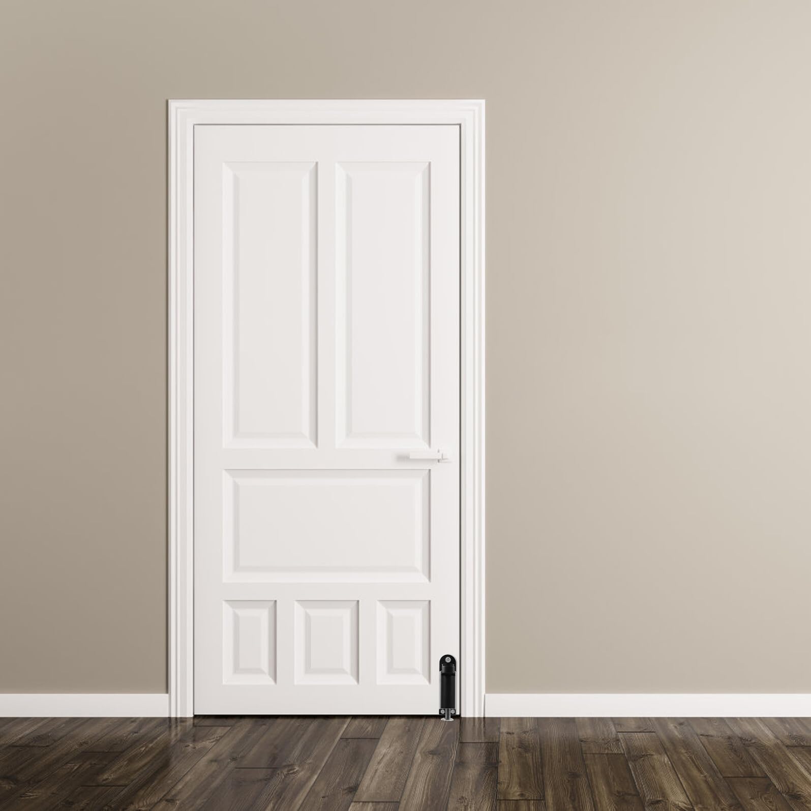Housoutil Pestillo de Puerta con Resorte de Aleación de Zinc Pestillo Automático sin Perforación para Seguridad Ventanas y Puertas Modelo Pequeño Negro Resistente y Fácil de Usar