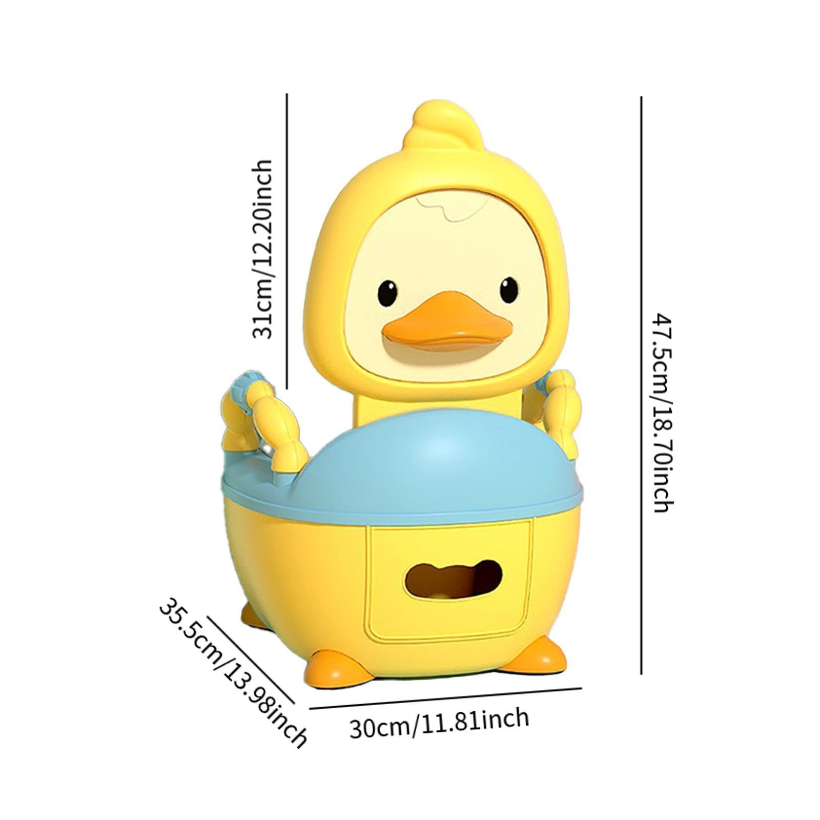 perfeclan Sedile vasino da bagno in vasino per bambini, versatili portatili sedile del bagno di allenamento vasino per la guida di viaggio, Giallo