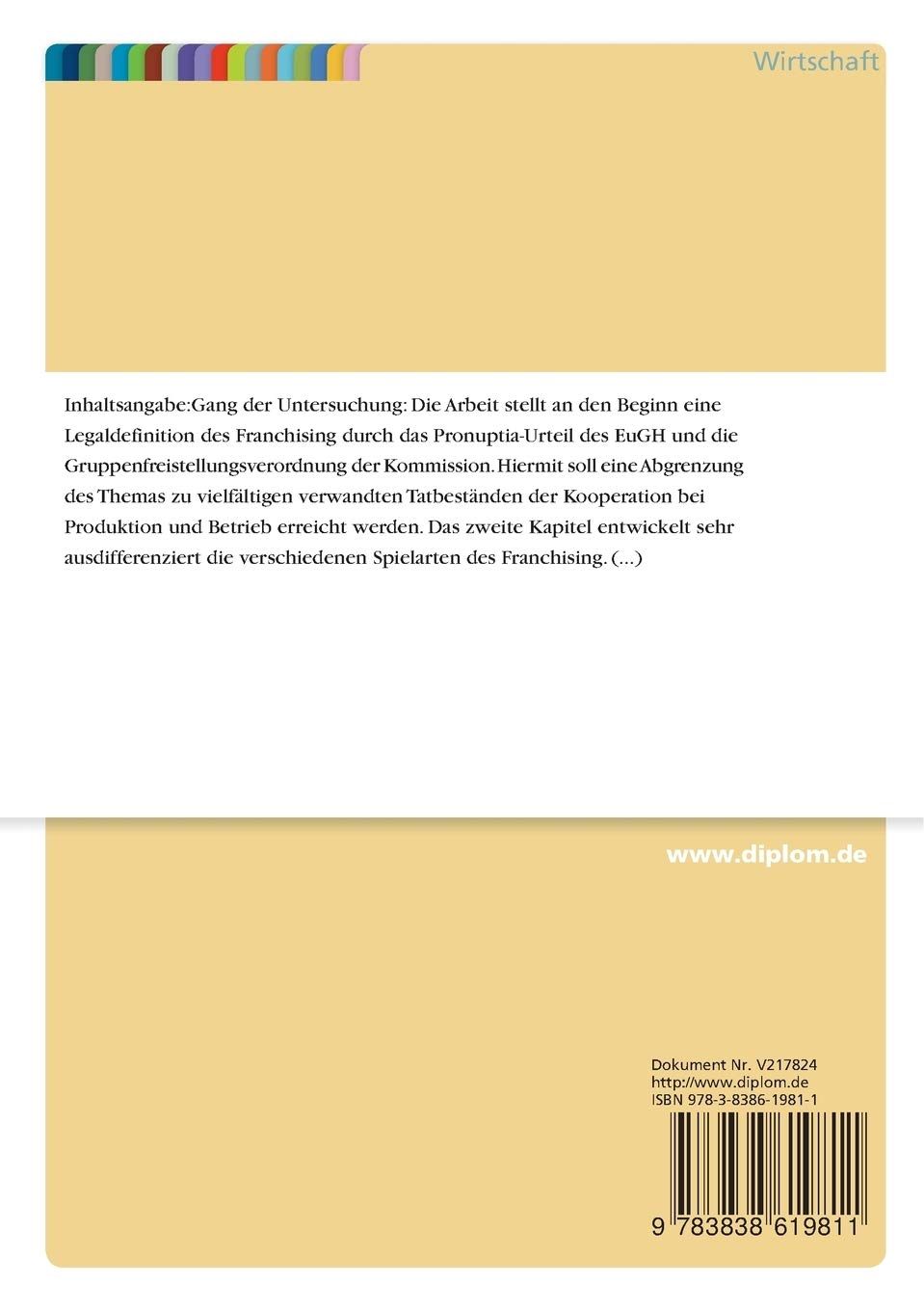 Rechtliche Grenzen des Franchising