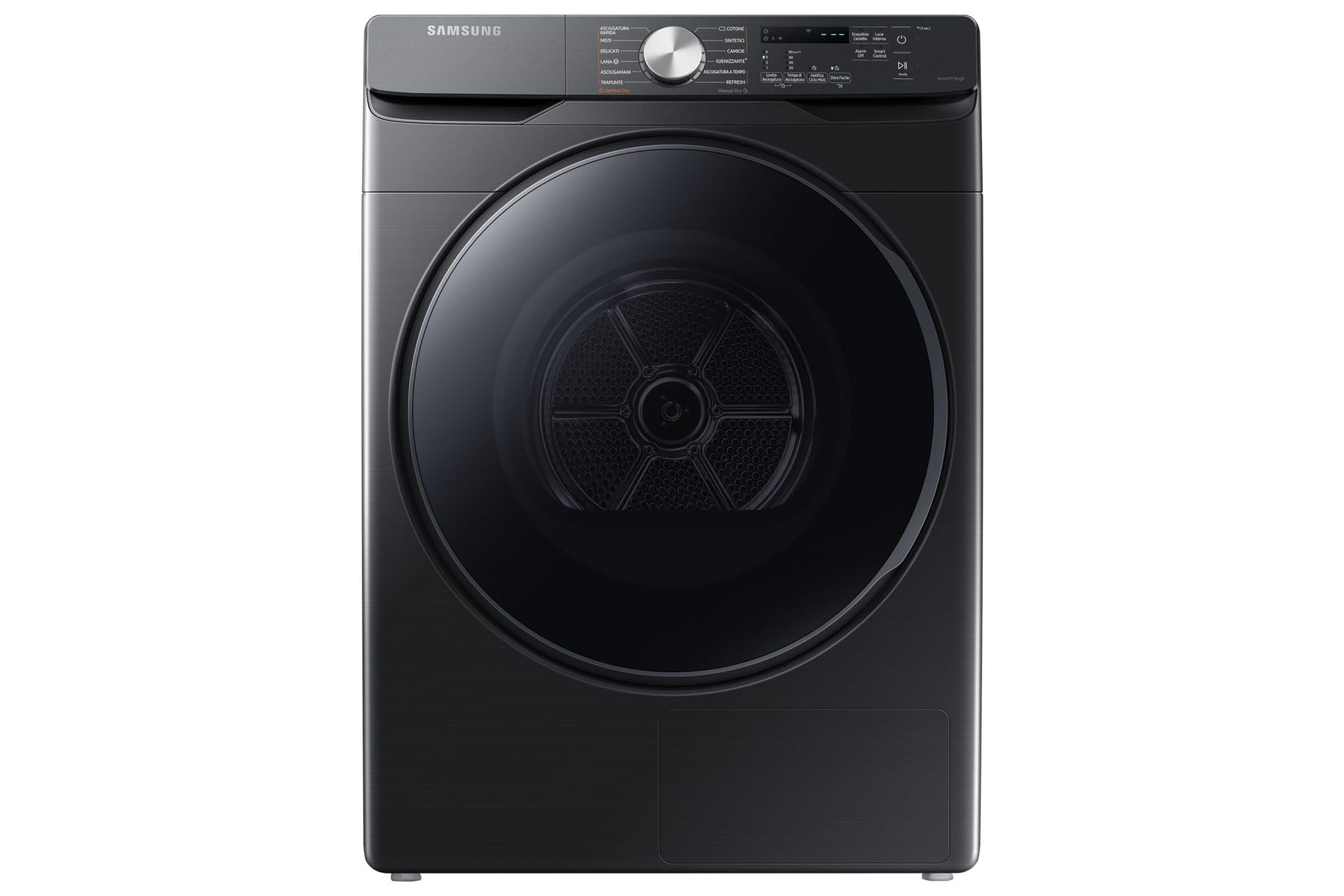 Samsung Sèche-linge grande capacité DV16T8520BV/ET, 16 kg, Hybrid Heatpump Classe A+++, Wifi, Hublot réversible, Charge avant, 69 l x 98 h x 84p cm
