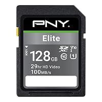 PNY Elite 128GB SDXC Scheda di Memoria C10 U1