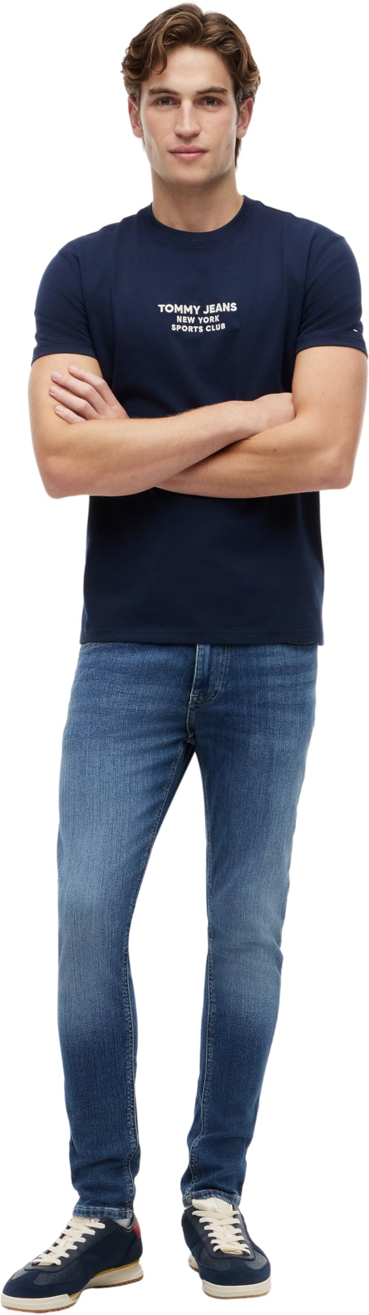 Tommy Jeans Hombre Pantalón Vaquero Austin Slim Tapered Stretch