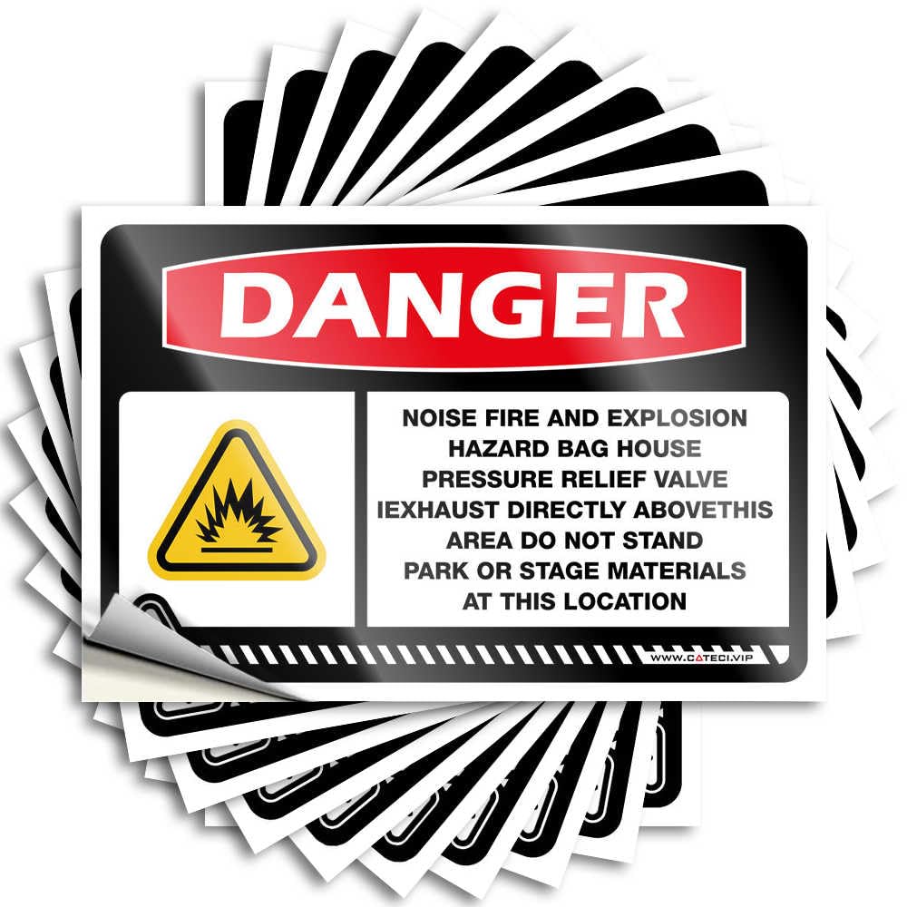 Danger Noise Fire and Explosion Hazard Tumbler Tall - Teens Sticker Self Adhesive Sticker(6X9CM)
