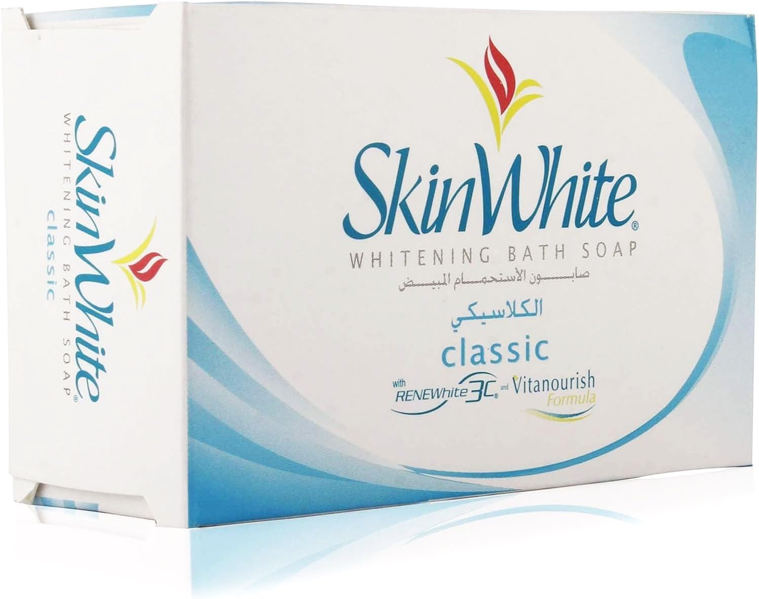 Skin White Whitening Bath Soap Classic - With ReneWhite 3C & Vitanourish Formula - For Clearer Skin in as Early as 2 Weeks - 135g