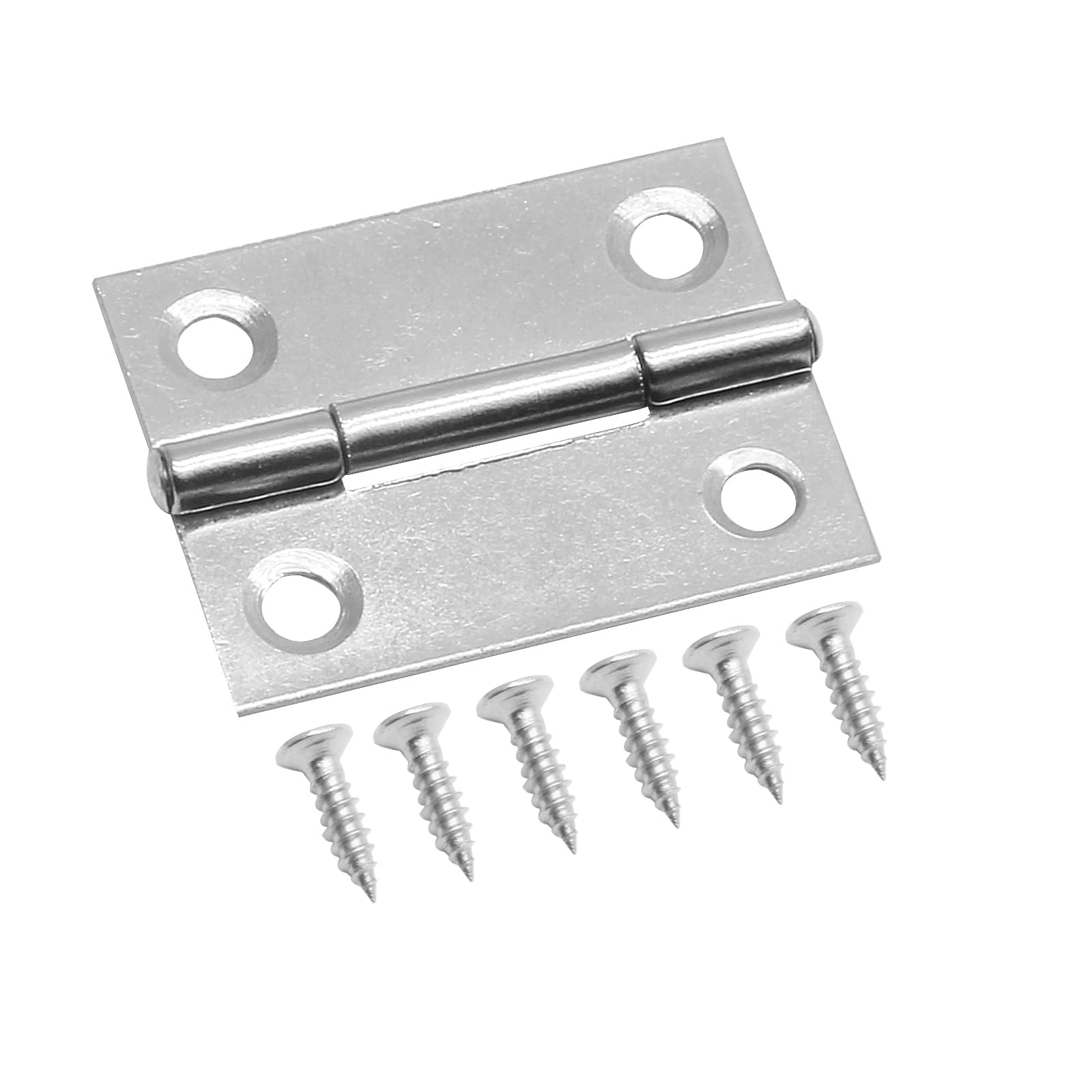 Mini Butt Hinges - 12 Pack Stainless Steel -4