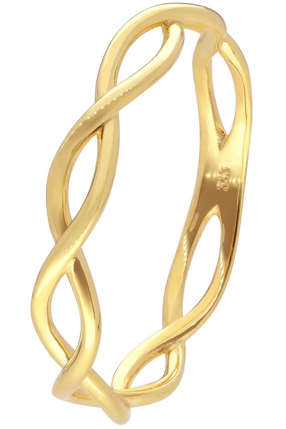 trendor Damenring Gold 333/8K 68410 | modischer Ring für Frauen, edle Geschenkidee und elegantes Accessoire,
