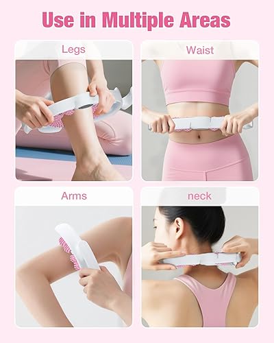 Miniatura 5 de bedee Herramienta de masaje para celulitis, masajeador de drenaje linfático, herramienta de masaje para brazos, piernas, estómago, rosa