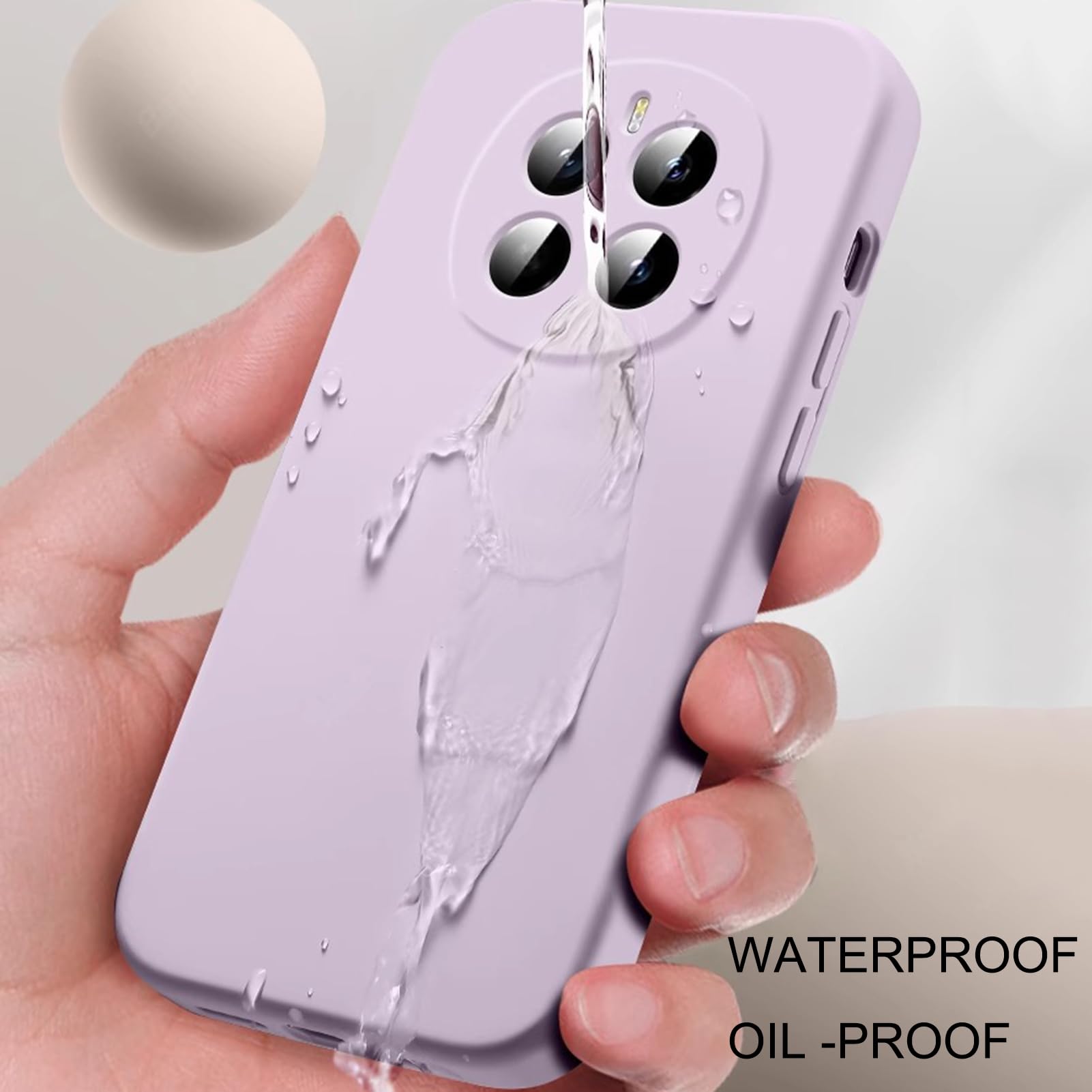Osłona ochronna na obiektyw do Honor Magic 7 Pro/7, płynny silikon, przyjazna dla skóry, antypoślizgowa, miękka osłona, pełna osłona obiektywu odporna na zarysowania, biała, 7 Pro