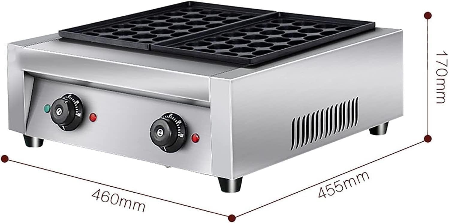 Machine à Takoyaki électrique, Machine à Boulettes De Poulpe Commerciale De 2 KW, équipement De 56 Trous pour Les Fêtes, Les Food Trucks Et Les Restaurants