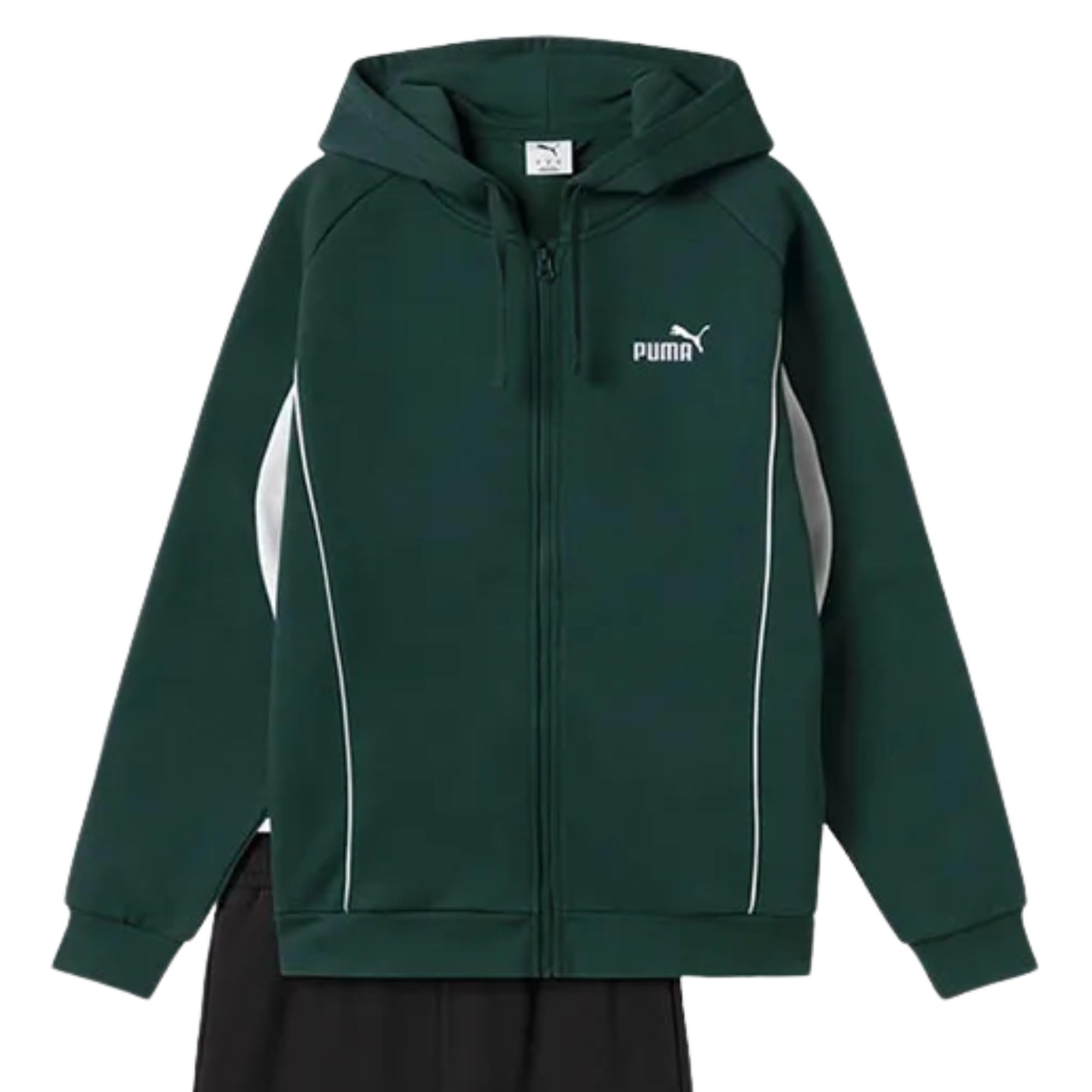 PUMA Tuta da Uomo con Cappuccio Sport FL Verde Codice 688177-75