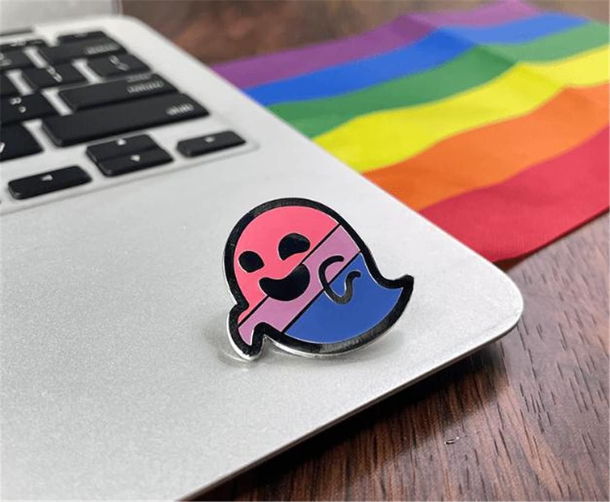 Color Ghost Enamel Pins Halloween Cartoon Metal Brooch Backpack Hat Bag Decorate Badges Fashion Anime Badges Collecting Send Friend Fans image 3