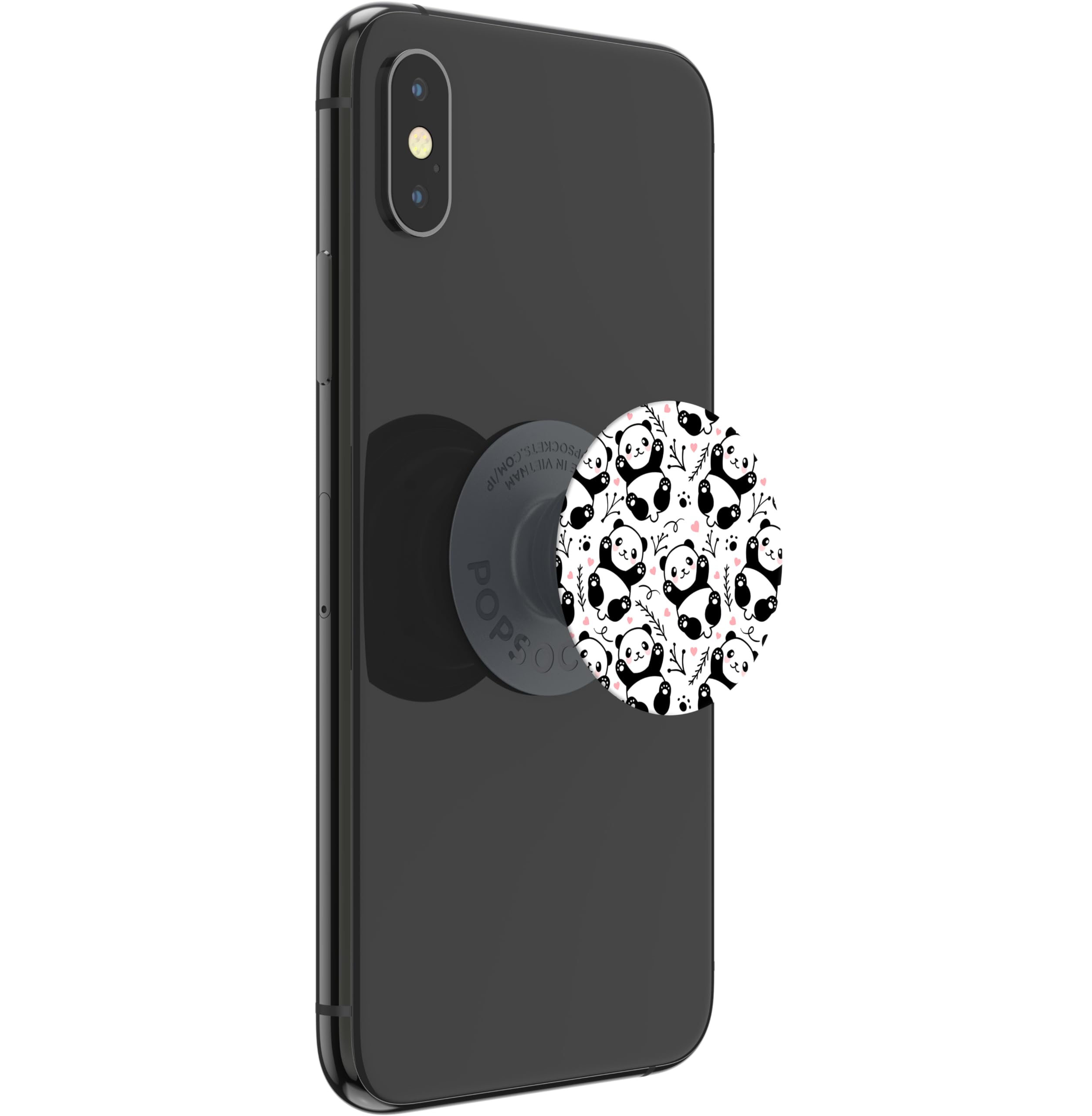 PopSockets | PopGrip | Supporto estraibile e maniglia per smartphone e tablet | Supporto per dita Basic Panda Boom