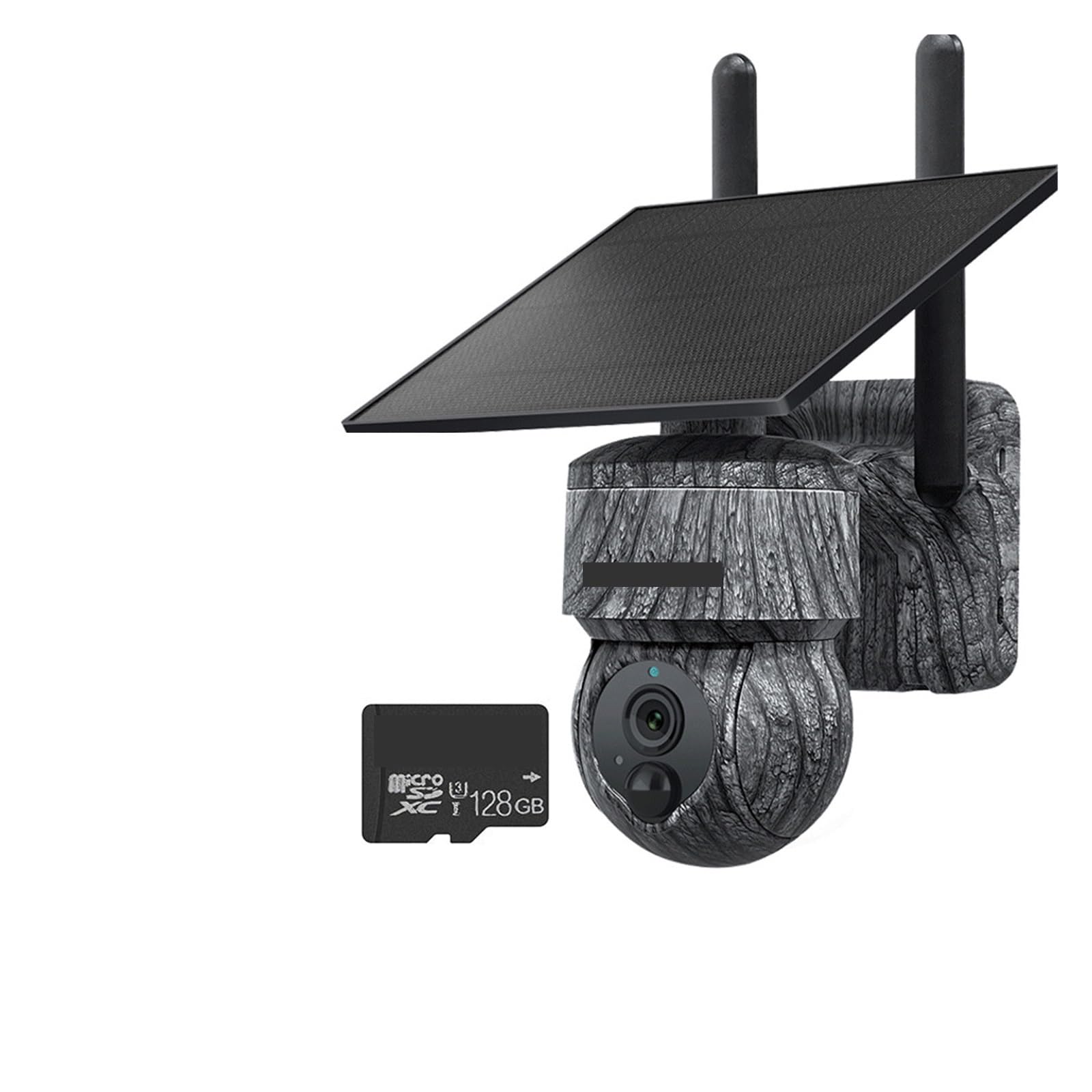 Oshpmbdlyfj 4Mp Wifi 128Gb Solar Camera Outdoor 12Mp 6K Dual Screen Wifi / 4G Sim Monitor Ip66 Pir Human Detection Security Camera Camouflage Forest(4Mp Wifi 128Gb)