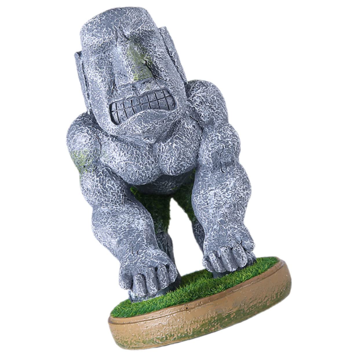 NUOBESTY Controller Statua per di Resina Gioco Supporto in Stabile e Design Unico Moai Accessori Decorazione Desktop Gaming