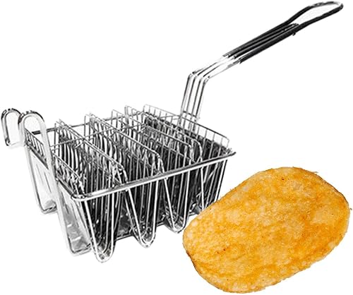 Vista 5 de Gazechimp Soporte para tacos de acero inoxidable para freidora de tacos con 4 carcasas 4 Conchas