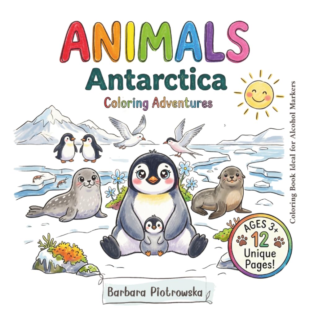 Bold & Easy Aesthetic Coloring Book for Adults and Kids | No Bleed • Big Print • Alcohol Markers Friendly: Relaxing Cute Animal Coloring Pages with ... Creativity, and Mindfulness for All Ages