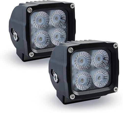 handster Cubo de 3 pulgadas 40 W, luz blanca fría, 2 unidades, carcasa de aluminio de aviación CNC, luces de trabajo de inundación, IP68,