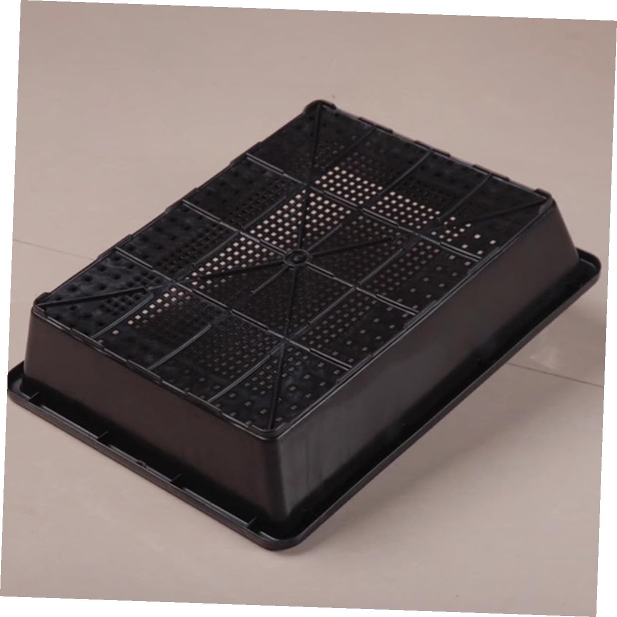 jojofuny Seedling Growing Tray with Plant Humidity Dome, Thick Plastic Germination Tray for Indoor Succulent and Carnivorous Plant Propagation, Raised Cover Greenhouse Accessory