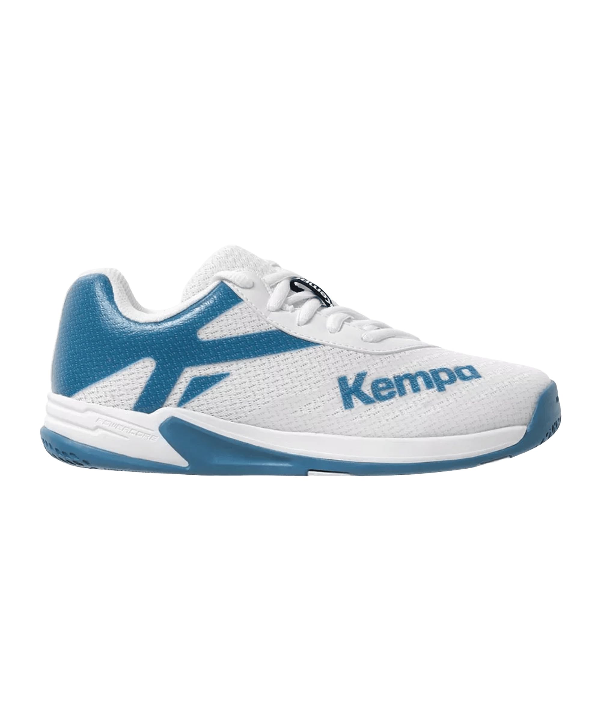 Kempa Boys Unisex Children's Wing 2.0 Junior Sports Shoes, White/Deep Blue, 30 EU, White Deep Blue, 11.5 UK Child