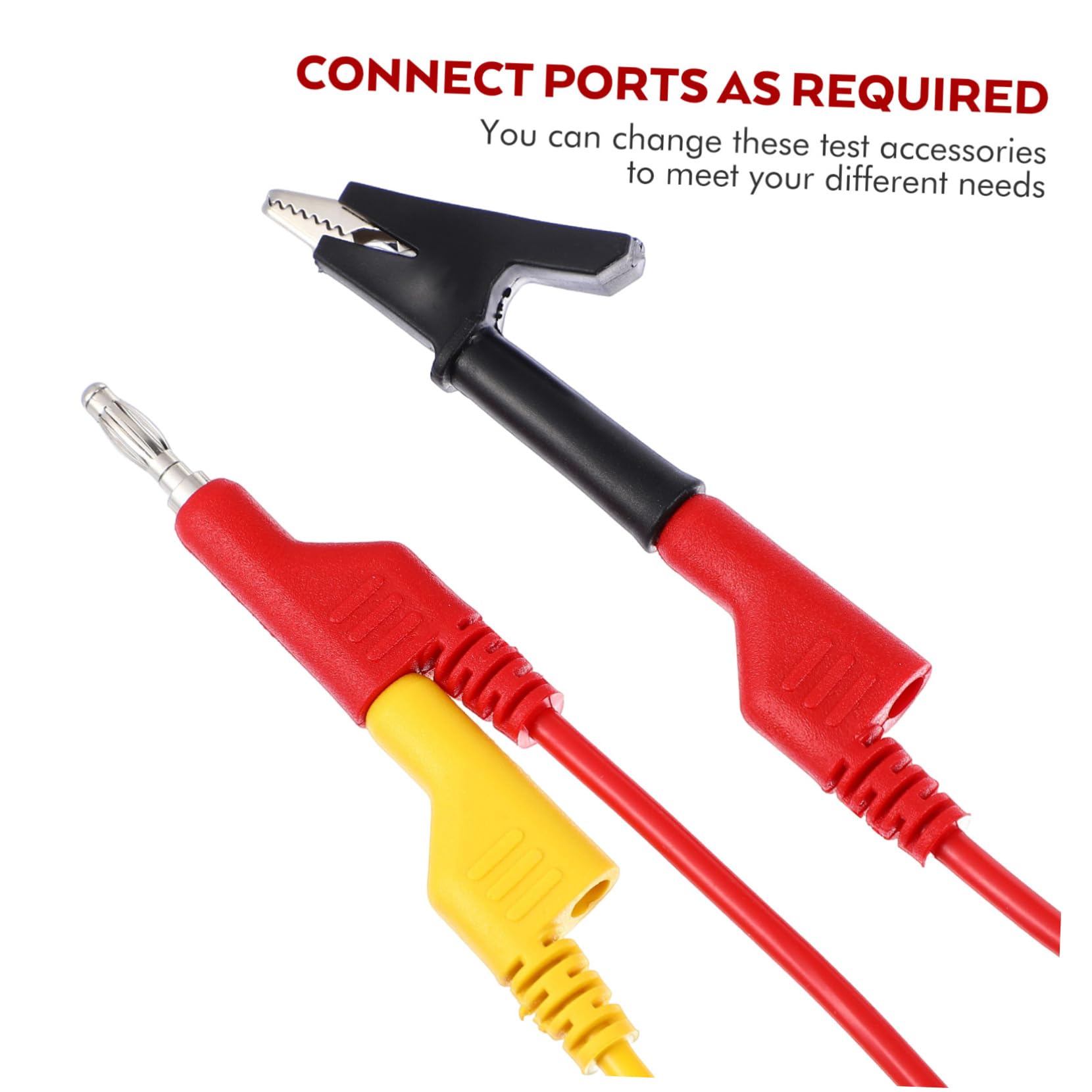 Cabilock 1 Juego kit de cables de prueba para multímetro equipo herramienta de probador eléctrico multimetro conectores banana herramienta de puntas de prueba de multímetro sondas de prueba