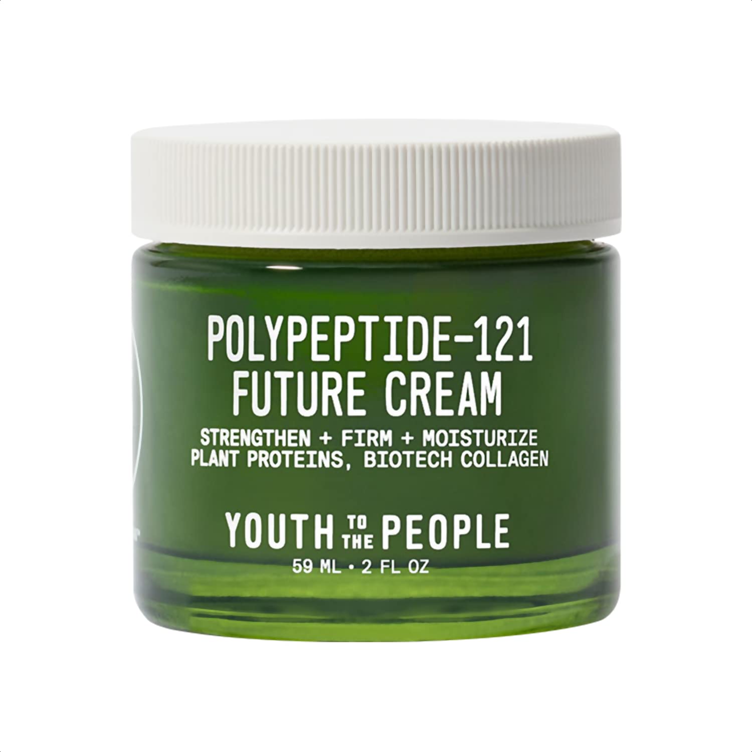 121-Polypeptide Future Cream (2 fl oz), Firming Face Moisturizer, Reduce Fine Lines, Improve Elasticity, Vegan Collagen Peptide, Plant Proteins + Ceramides, Fragrance-free