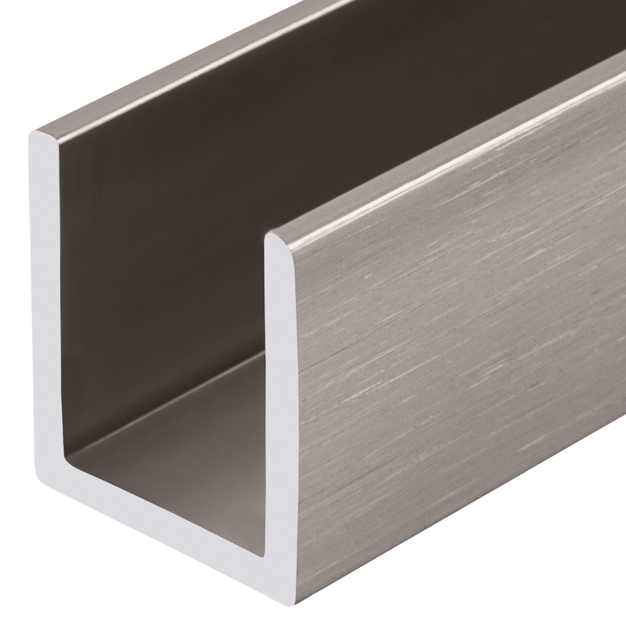 CRL Brushed Nickel 1/2" Fixed Panel Shower Door Deep-U Channel - 95 in long