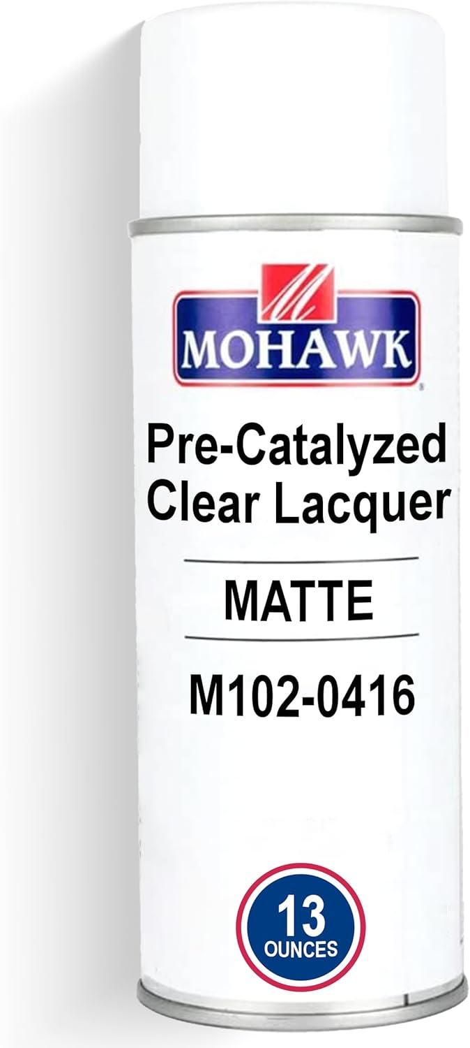 Mohawk Finishing Products PreCatalyzed Clear Lacquer, Matte Finish, M1020416, 13 oz
