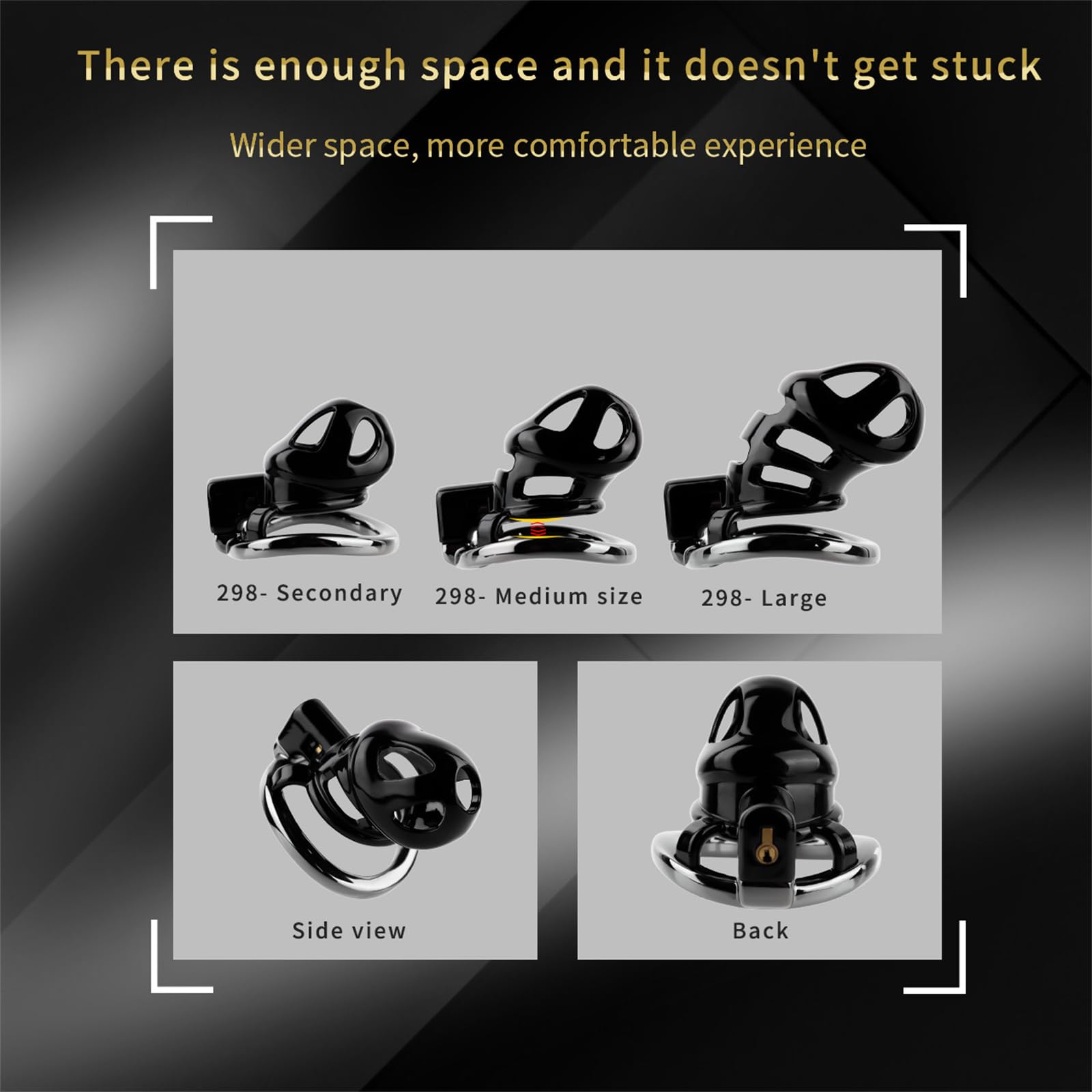 3d BelüFtung KeuschheitsgüRtel Set Mit 4 Breiteren Ringe Und Belt Klein PeniskäFig Chastity Cage Urinal Herren KeuschheitskäFig Sm Bondage Sexspielzeug FüR MäNner(m)