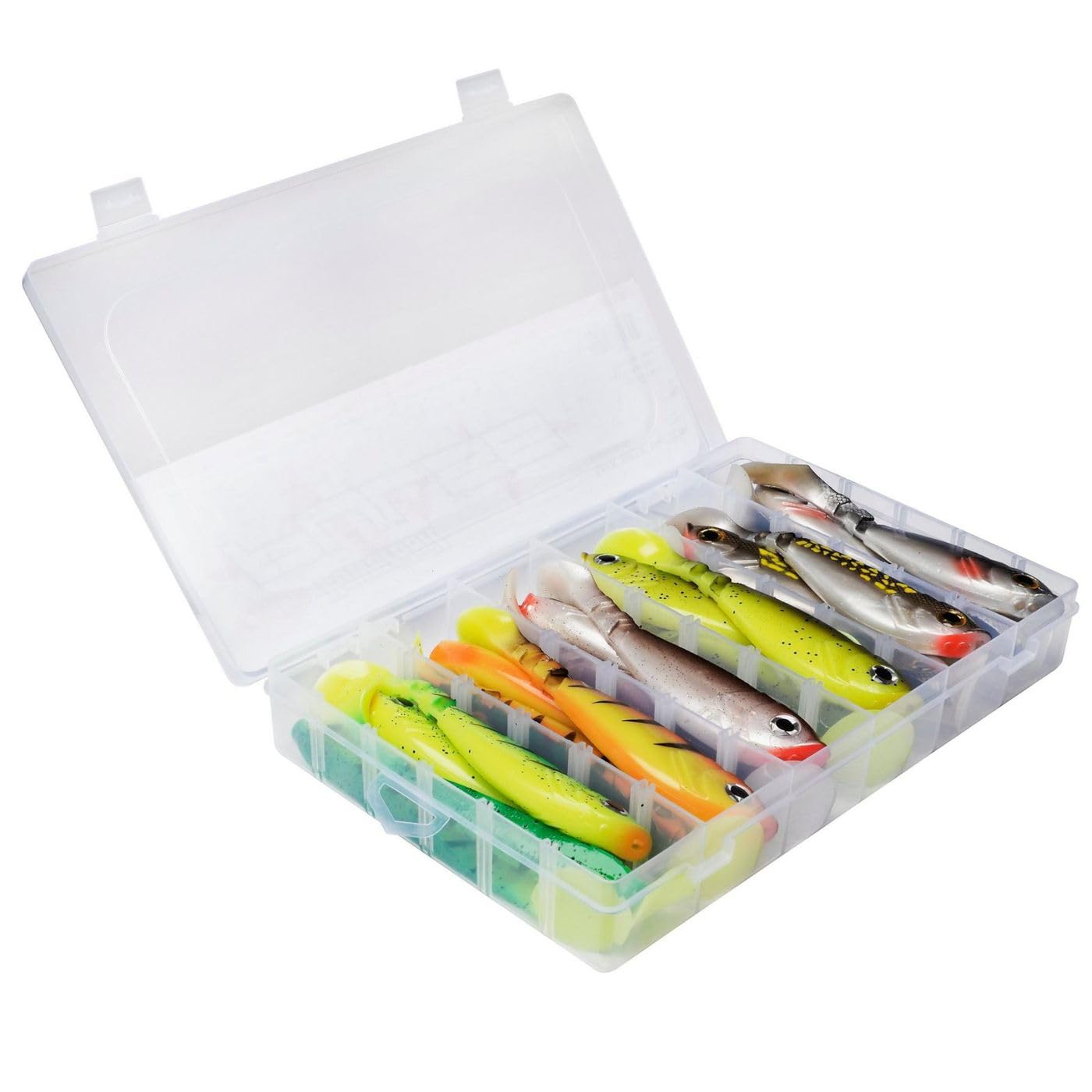Berkley Pulse Shad Gummifisch-Set – Set aus weichen Paddelschwanz-Ködern für Hecht, Barsch, Köder für Zander, Forellenköder