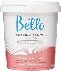 Depil Bella - Parafina Térmica Hidratante Profissional Pêssego com Coco 350g