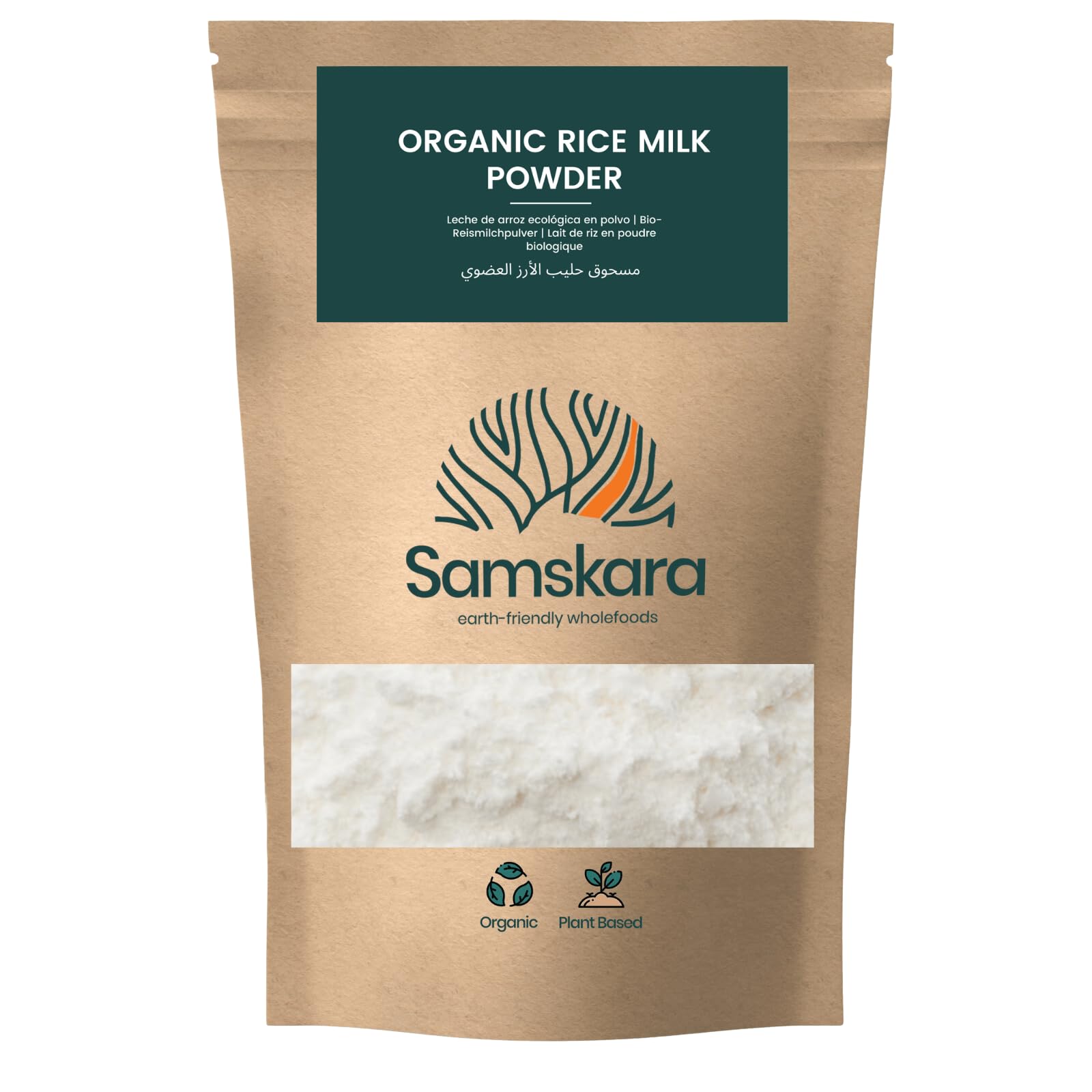 Leche de Arroz Ecológica en Polvo BIO 500 g Vegano Alternativo a la Leche
