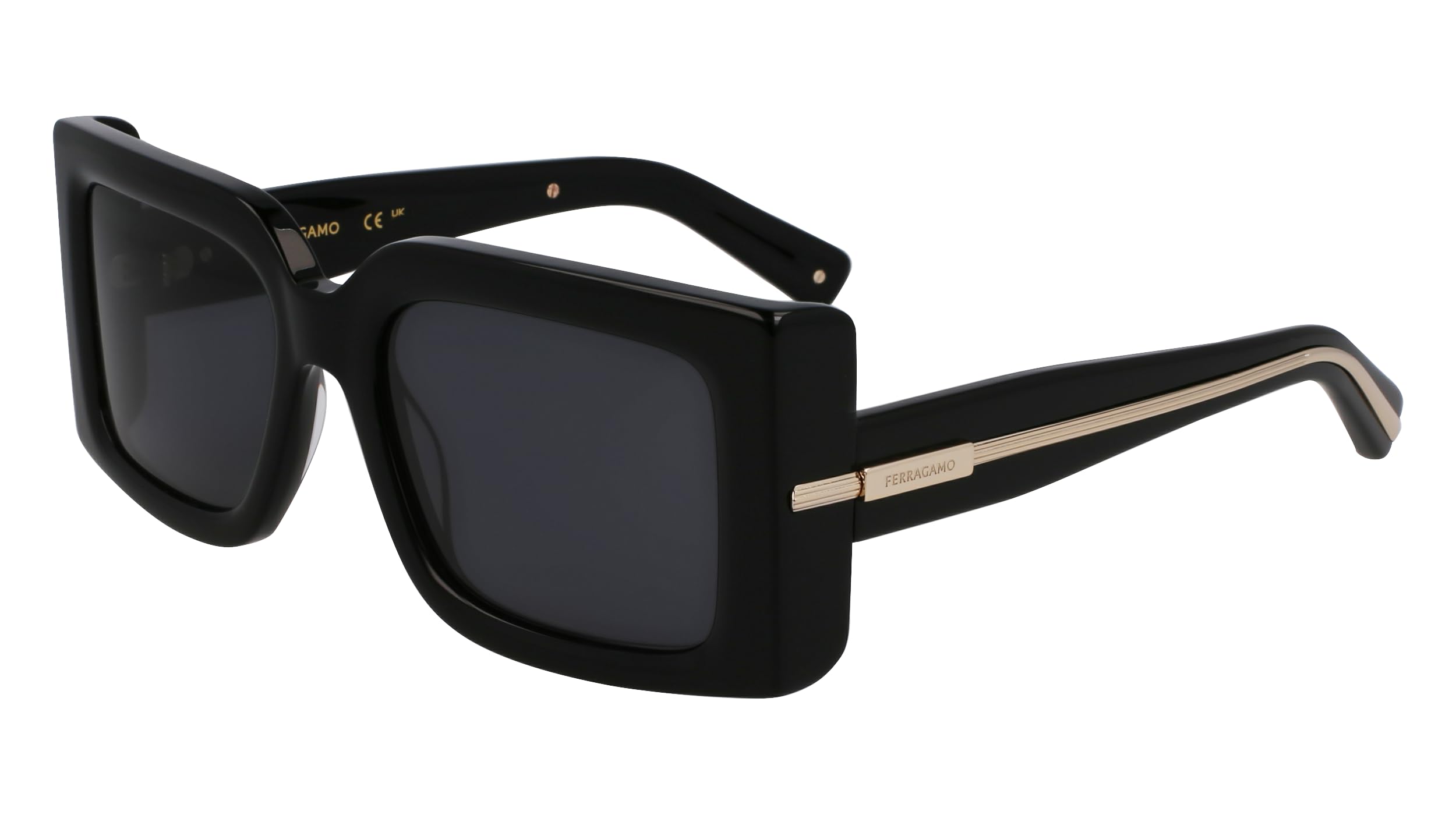 GAFAS FERRAGAMO - SF2032S C: BLACK/EYE SIZE: 55 BRIDGE: 19 HORIZONTAL MEASUREMENT: 55 VERTICAL MEASUREMENT: 42,8 Cura della persona e salute