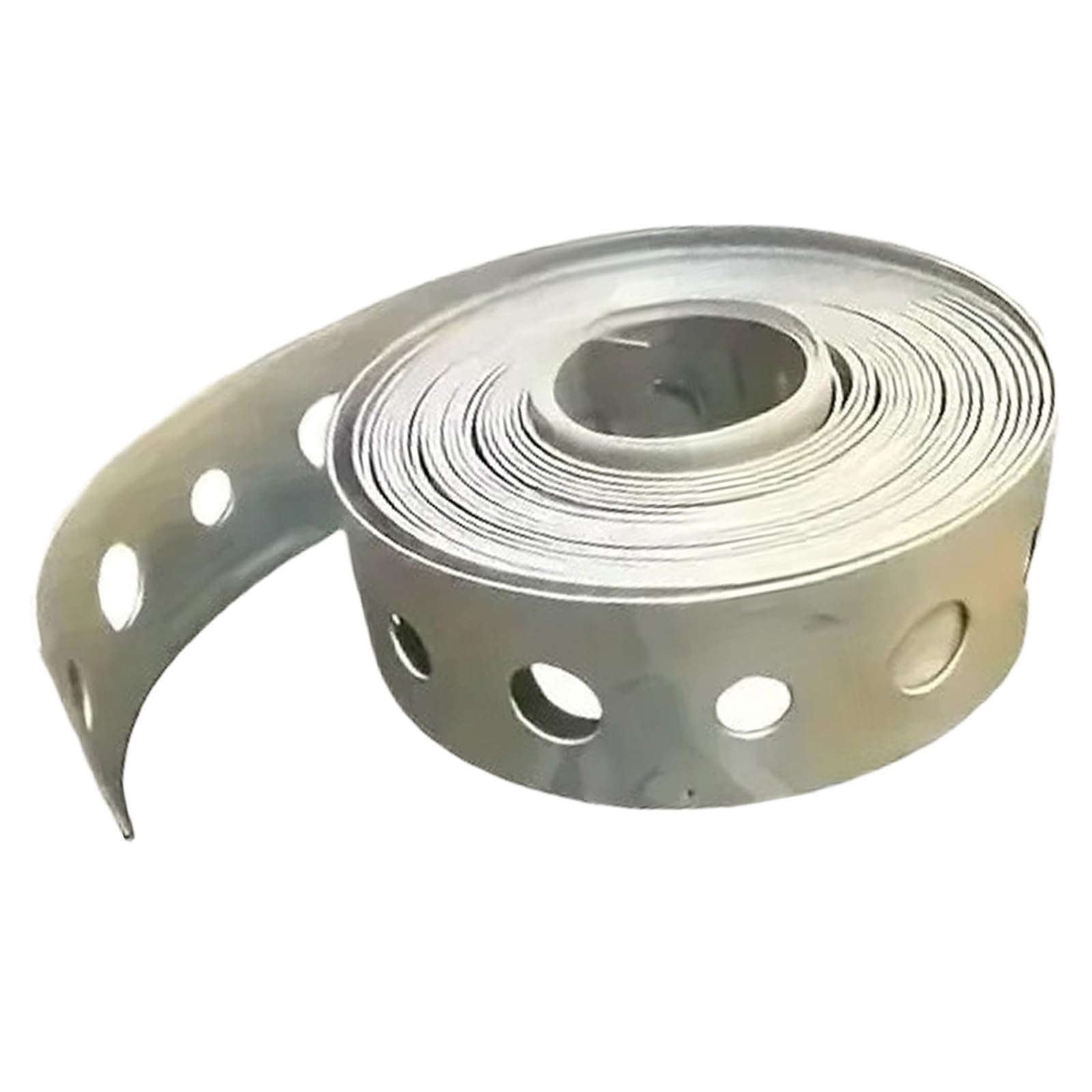 Apglsxy Perforated Galvanized Strap For Hose Clamping And Construction Projects Multipurpose Galvanized Metal Perforated Plumbers Tape Home Diyer Project Pre-Fixing Tool