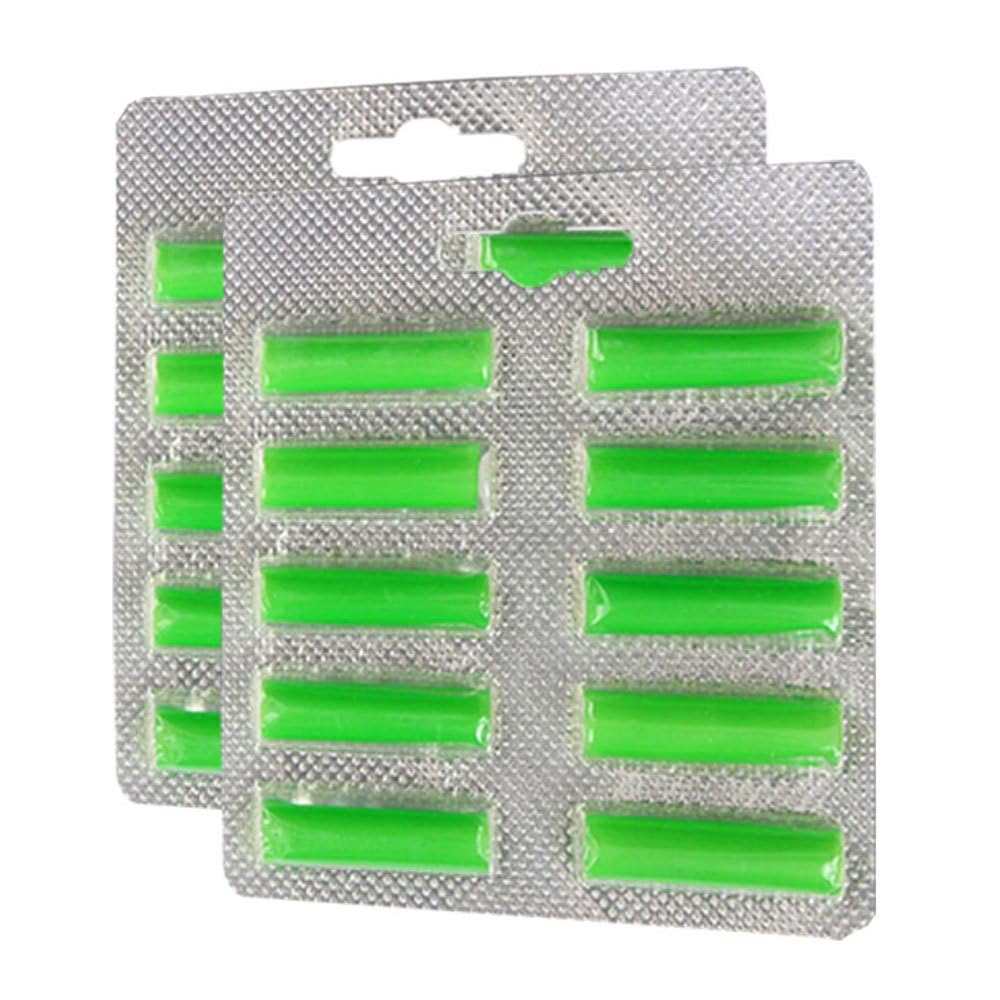 Paktrade Green 20 Pcs Vacuum Cleaner Air Freshener Compatible With Forest Scent | Fragrance Sticks For All Vacuum Cleaners Hoover Dust-Bags