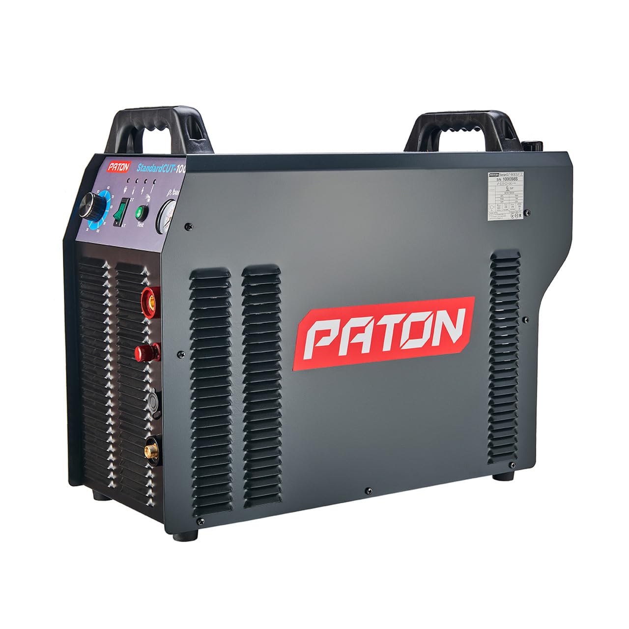 PATON StandardCUT-100-400V przecinarka plazmowa z wbudowanym kompresorem – 400V/100A, cięcie bezkontaktowe (łuk pilotowy) do 35 mm w stali, profesjonalna przecinarka plazmowa