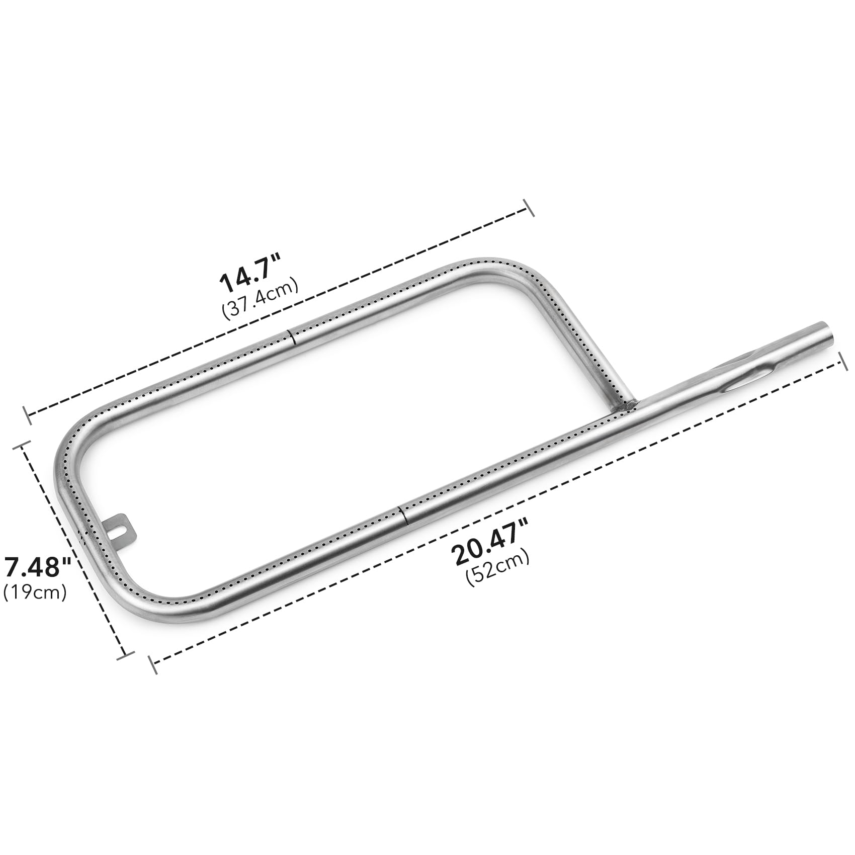 Onlyfire Tubo Bruciatore in Acciaio Inox per Weber Q200 Q2000 Gas Grill