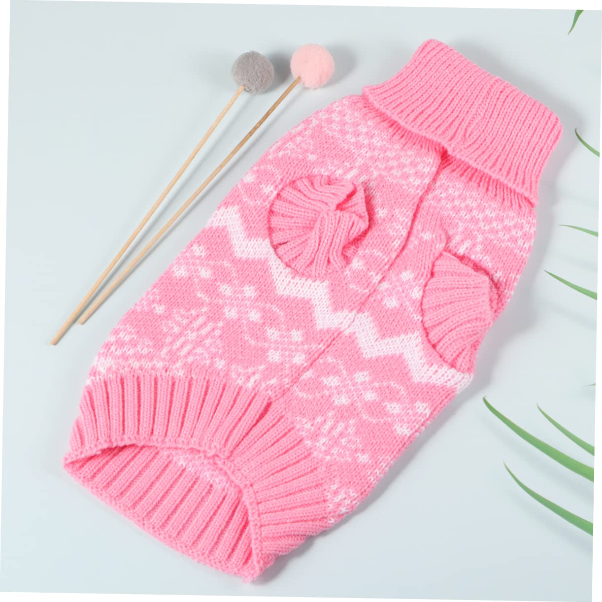 Kisangel 3stücke Winter Pullover Für Hunde Hochwertiger Gestrickter Weihnachts-Sweater Mit Hohem Kragen Für Feste Und Gemütliche Wintertage XXL