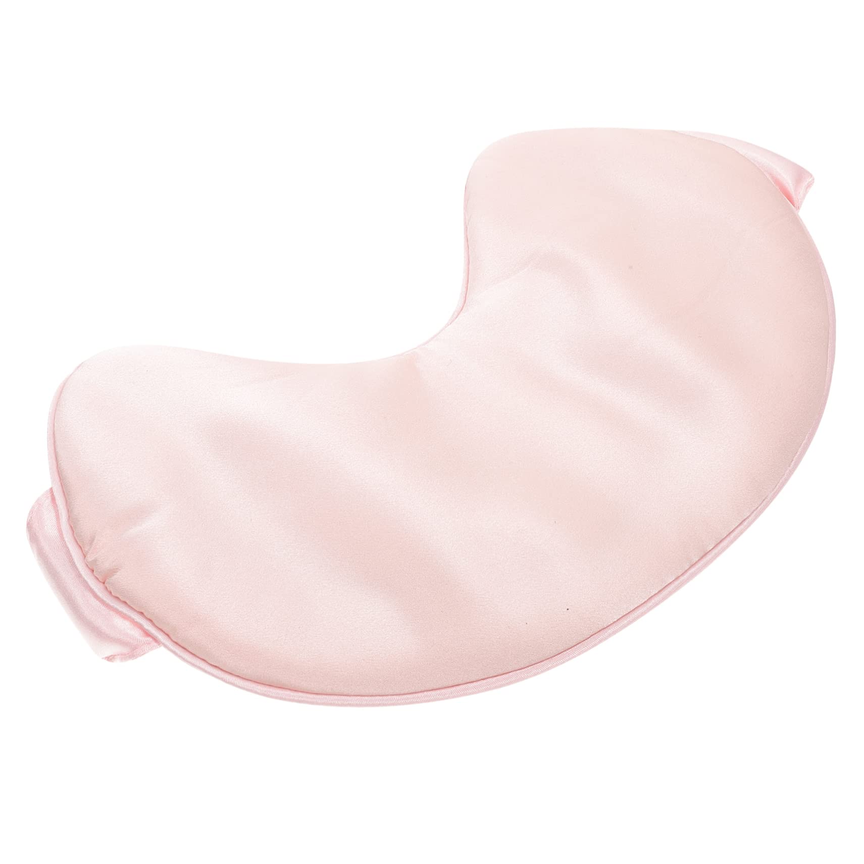 Maschera per Occhi Regolabile da Viaggio in Seta Cotone Rosa | Piccola e Leggera, Riduce L’attrito senza Rimuovere i Prodotti Skincare, Comoda su Treni e Viaggio
