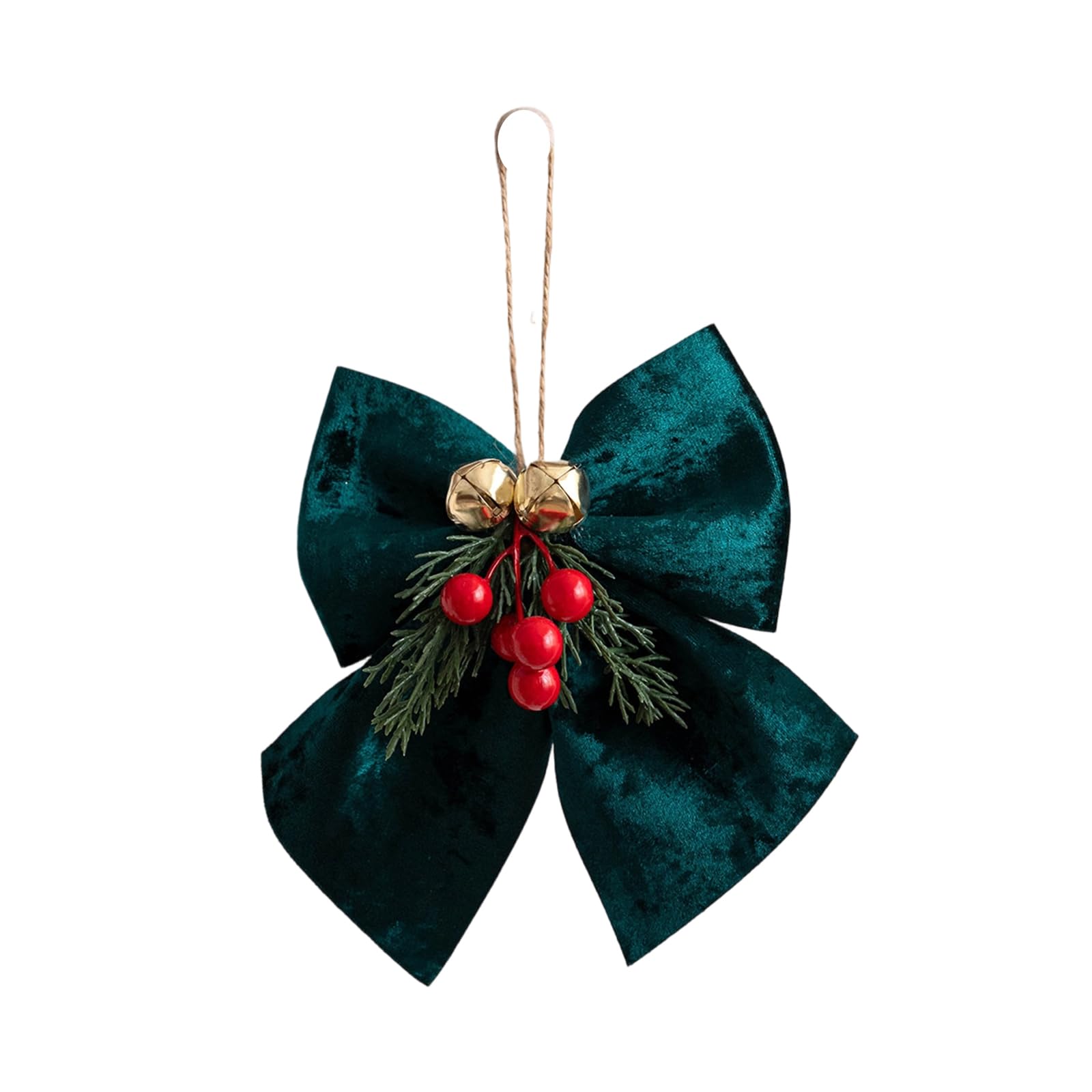 Jazuaiao Christmas Tree Bows Fabric Decorations for Holiday Homes, Elegant Design & Joyful Celebrations Christmas Tree Decoration Bow Ornaments