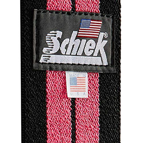 Schiek Sports Model 1112 Heavy Duty 12" Wrist Wraps Pink/Black