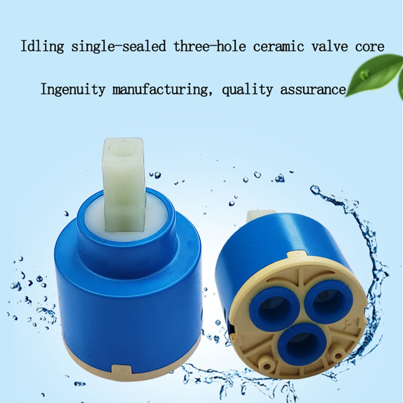 Cartucho de Repuesto para Grifo Mezclador de 35 mm/40 mm - Válvula de Disco cerámico para grifos de baño y Cocina. Kit de reparación de Control Interno B-40 mm (Color: A 35 mm).